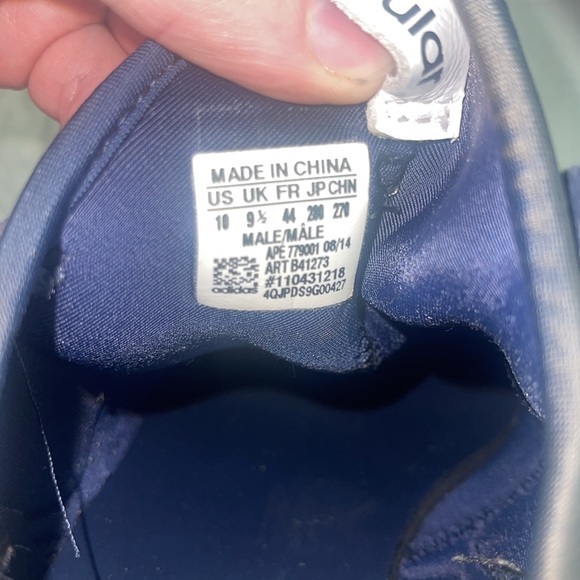 Adidas Original Tubular Runner Men's Size US 10 Sneakers Navy/White - Picture 5 of 6